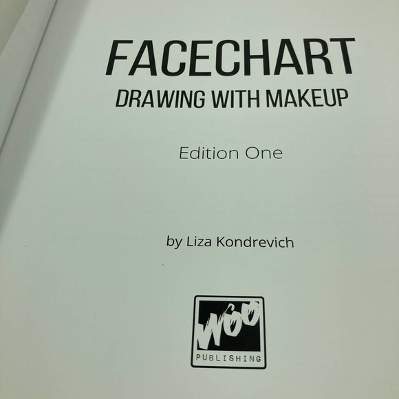 Facechart Drawing With Makeup Liza Kondrevich Hardcover Cosmetology Book - Picture 8 of 14